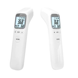 China White High Temp Infrared Thermometer Temperature Gun with LCD Screen on sale