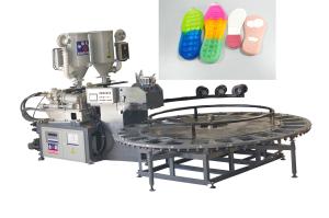 Quality Automatic Single / Double Color Shoe Sole Making Machine Two Density for sale
