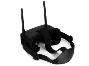 China FPV Helmet 300cd/㎡ Fpv Drone And Goggle Dual TFT LCD Display Adjustable IPD AV on sale