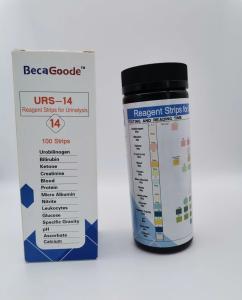 China Rapid Response Urinalysis Reagent Test Strips At Home And In Lab Tests 14 Parameter on sale