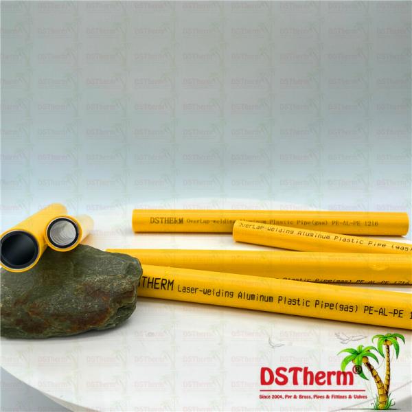 15mm - 63mm Aluminum Pex Pipe Smooth Tidy Facade Plastic Gas Pipe