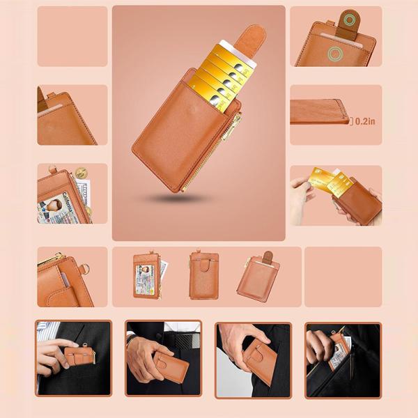 Effortless Convenience RFID Blocking Credit Card Holder with Automatic Pop Up Feature