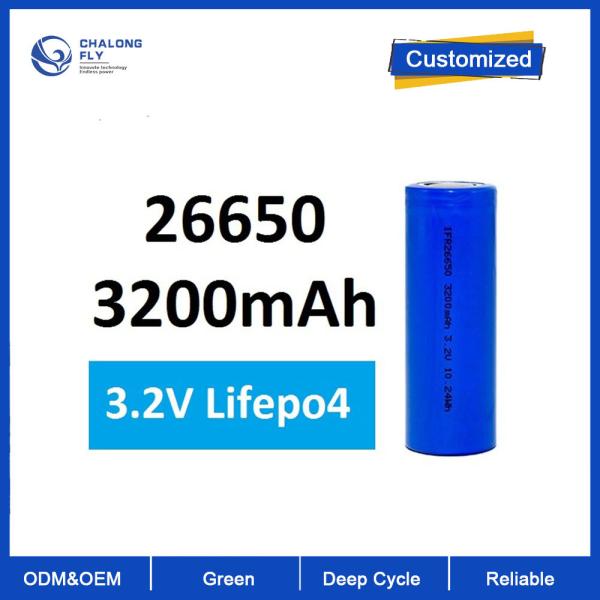 26650 Lithium Ion Battery Cell 3.2V 3200mAh Lifepo4