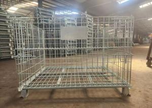 China Warehouse Storage 50*50 Wire Mesh Container Hot Dipped Galvanized on sale