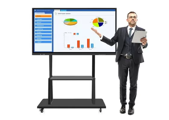 4GB Smart Interactive Whiteboards Touch Screen 4K Display 82 Inch