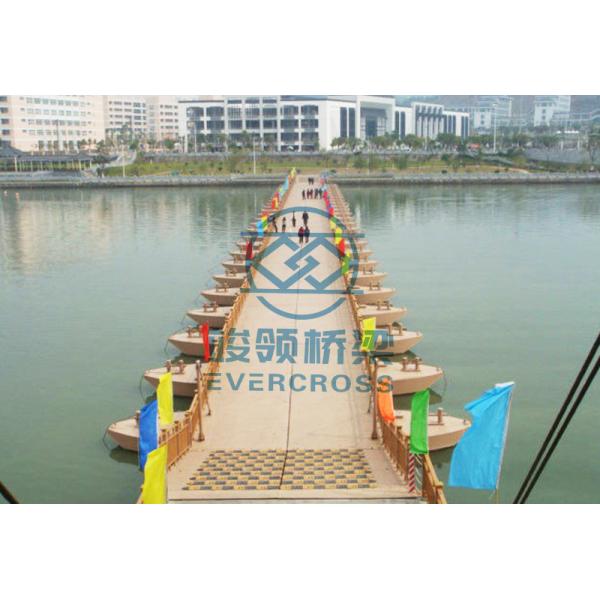 Heavy Loading Capacity Steel Floating Pontoon Bridge Economical