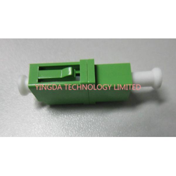 LC / APC Simplex Green Single Mode Fiber Optic Adapter 1310nm , LC Fiber Coupler