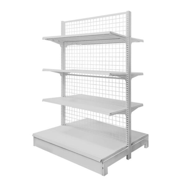 Wire Grid Mesh Adjustable Display Rack Supermarket Wire Mesh Display Candy Shelf