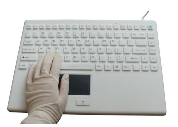 Buy Taiwan Seal Rugged Wireless Keyboard With Touchpad , Laptop Cleanable Keyboard at wholesale prices