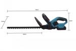 20V Protable Rechargeable Hedge Trimmer 1750r/Min Tree Handheld Cordless Double