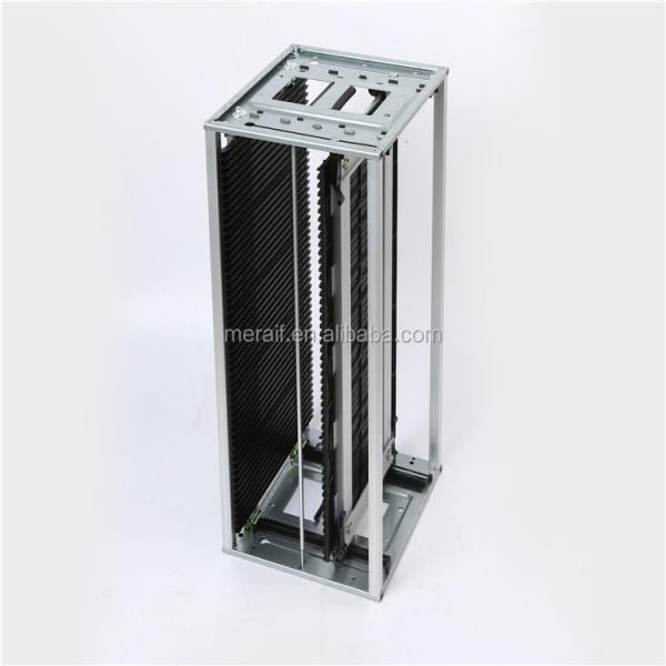 Buy Screw Adjustable SMT PCB ESD Magazine Rack , Precision ESD Storage Racks Fully conductive, 120 C into the oven pcb storage rack at wholesale prices