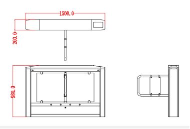 Face Recognition Swing Gate Turnstile Door Security Access Control Turnstile