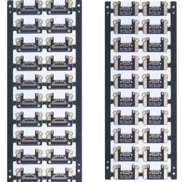 Impedance Control Double Side Prototype PCB 4mil FR4 TG150 Matt Black
