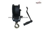 Double Gears Manual Drum Winch ,Two Way Hand Winch / Mechanical Drum Winch With