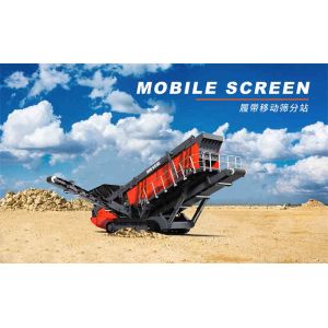Crawler Mobile Screen Machine With Three Layer Screen Design