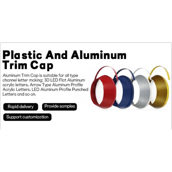 1 Inch Width Plastic Trim Cap ABS Channel Letter Edge Available
