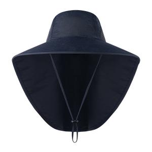 Quality New Outdoor Fisherman Hat for Men Women Summer Neck Protection Visor Cap Anti UV Breathable Fishing Safari Hat for sale