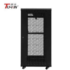 Quality Half Height Lockable Server Cabinet , UPS 18U Frees Tand Data Rack Cabinet for sale