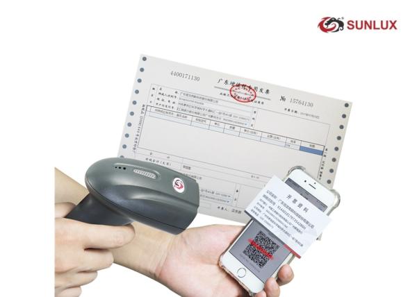 Buy Black Handheld Type SUNLUX Barcode Scanner CMOS Image Sensor Easy Operation at wholesale prices