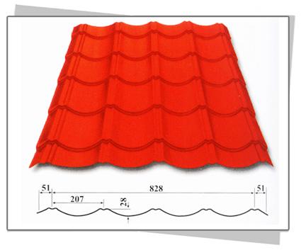 High Speed Hydraulic Glazed Tile Roll Forming Machine PLC Control For Construction