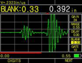 (A-SCAN) Ultrasonic Color Waveform Corrosion Thickness Gauge