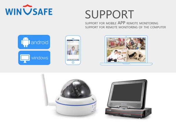 Buy All In One Wireless NVR Kit High Resolution 1.0MP Cordless Security Camera System at wholesale prices
