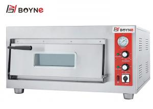 China Stainless Steel High Temperature Commercial  Single Deck electric Pizza Oven With Stone on sale