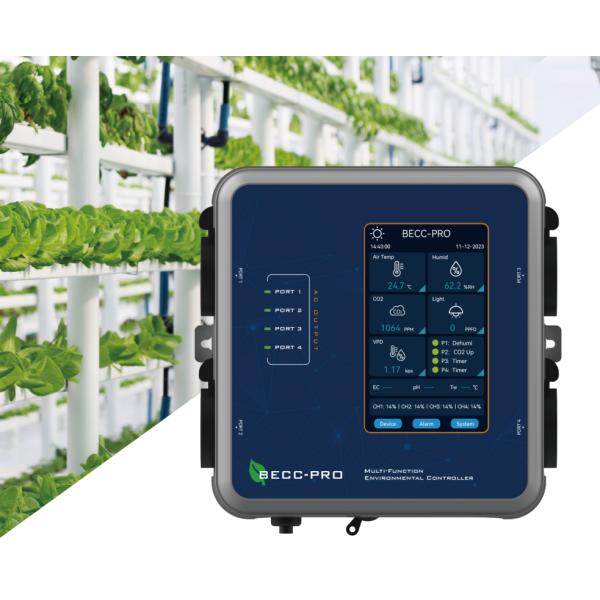 CO2 Temperature Humidity Greenhouse Humidity Controller 240V 800x480 LCD display