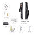Full Auto Tuya App Door Lock Card Code Key Access 3D Fingerprint Keyless Unlock