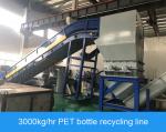 Durable PET Bottle Recycling Machine 3000kg / Hr Consumer Bottle Washing Machine