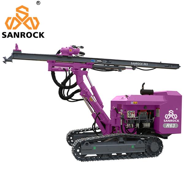 Crawler Drilling Rig Lifting Force 25KN Hydraulic DTH Drilling Rig Mining Down The Hole Drilling Machine