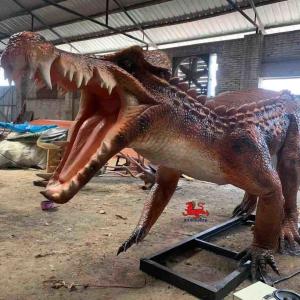 Quality Life Size Realistic Dinosaur Models Outdoor Crocodile Statue Theme Park Equipment for sale