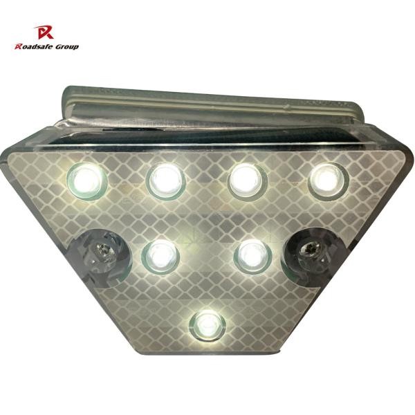 120mm Traffic Road Blinker Light Reflector Solar Road Delineator Posts With Base ODM