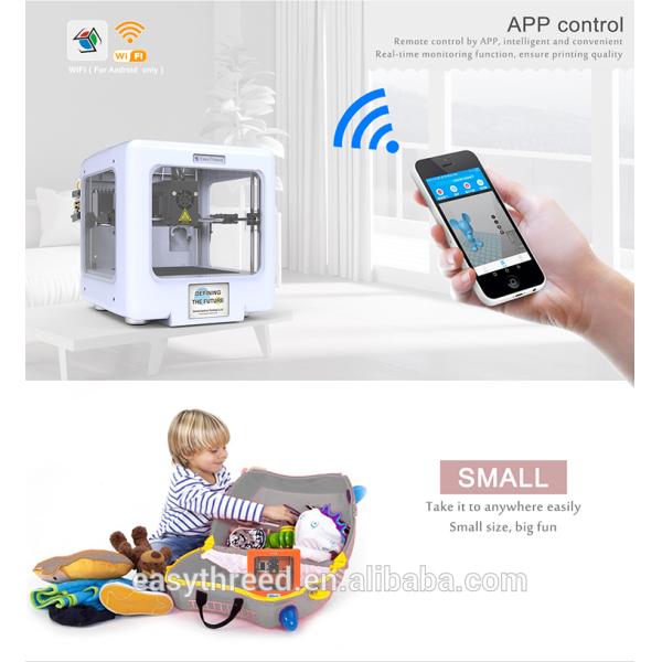 Easythreed fast speed portable entry level 3d printer with wifi function mickey