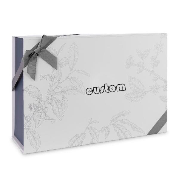 Book Style Magnetic Packaging Box EE Flute 8.25" Wide For Jewelry