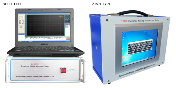 Computer Separated Transformer Winding Deformation Resistance Test Set , Transformer Testing Kit Auto Range Adjustment