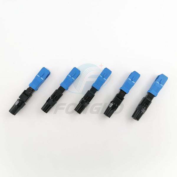 SC UPC Fiber Optic Fast Connector For FTTH Drop Cable Field Termination