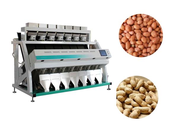 Buy Full RGB Color Optical Sorting Machine 7 Chutes Peanut Color Sorter Machine at wholesale prices