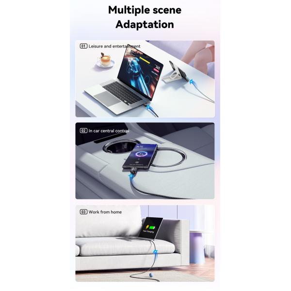 ESSAGER ES-X46 Series Type C To Type C Cable Fast Charging 100W