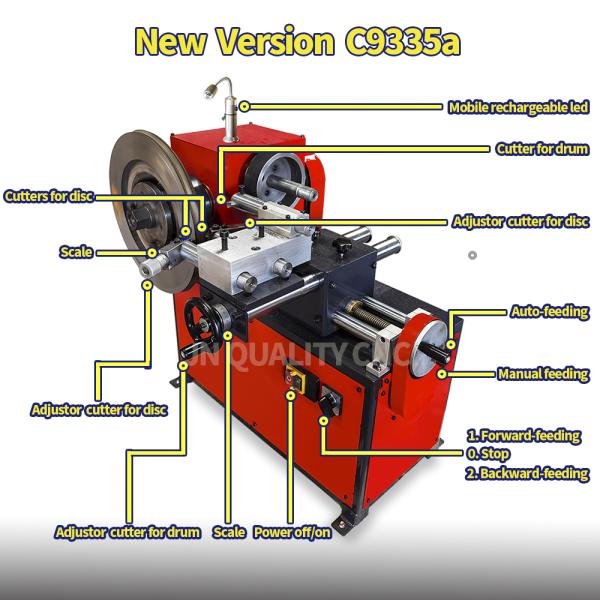 Lathe Brake Drum and Disc for Cars Brake Disc Lathe Machine C9335 C9335a