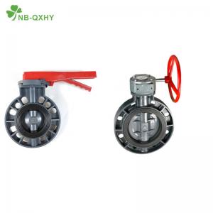 China Household Usage PVC Manual Butterfly Valve with Compact Design and Flange Connection on sale