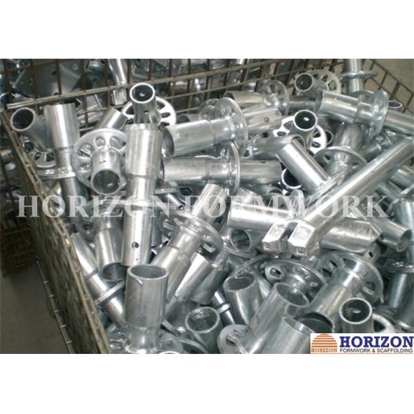 Height 300mm Wedge Lock Scaffolding System Starting Base Collar Silver Galvanized