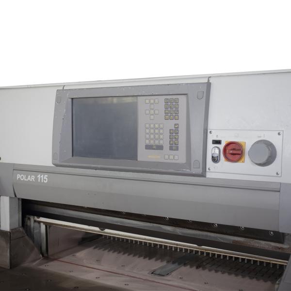 Used Automatic Industrial Guillotine Paper Cutting Machine Polar 115XC Weight 3500KG