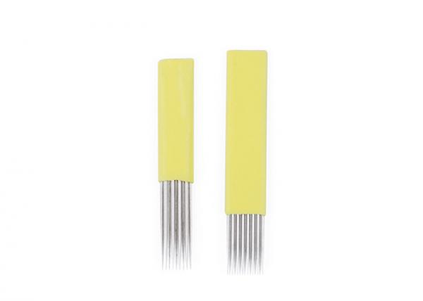 Buy Eyebrow Tattoo Double Rows Yellow Shade Blade 15M & 19M1 For Microshading / Power eyebrow at wholesale prices