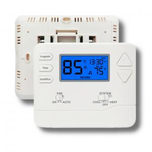 China Universal HVAC System Weekly Programmable Thermostat 24 Volt With Push Buttons on sale