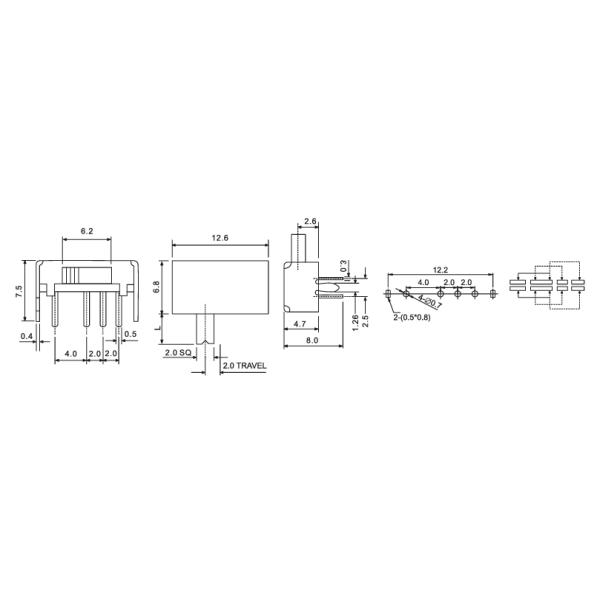 Alinta Provide Various Product Types for Slide/Trave/Toggle Swithes to meet customer's unique needs