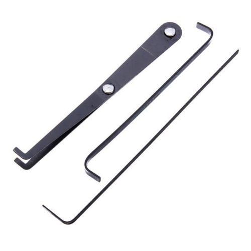 15 in 1 Stainless Steel Hook Lock Pick Set Locksmith Tool with Leather case