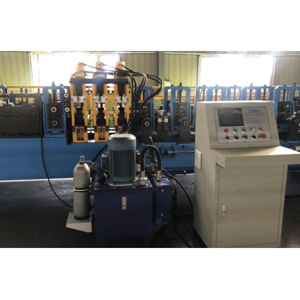 Roll Forming Gearbox Transmission C Purlin Machine With Multi Punching