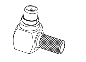 MCX Right Angle Plug To MMCX Right Angle Plug RF Cable Assembly RG 178