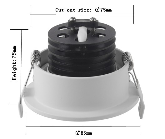 2015New Round Square 10W Epistar COB LED Downlight,CE RoHS
